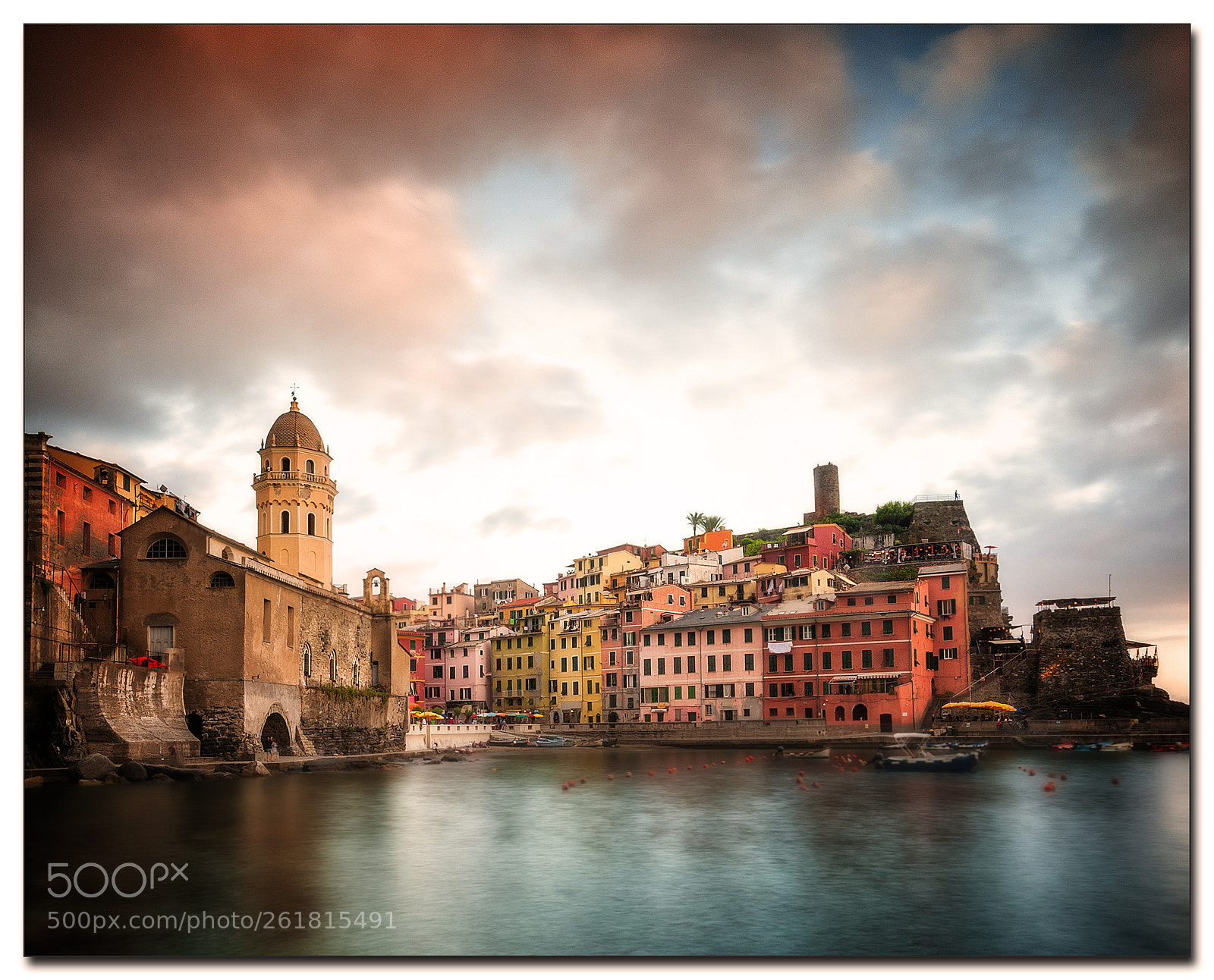 Nikon D700 sample photo. Vernazza sunset ll photography