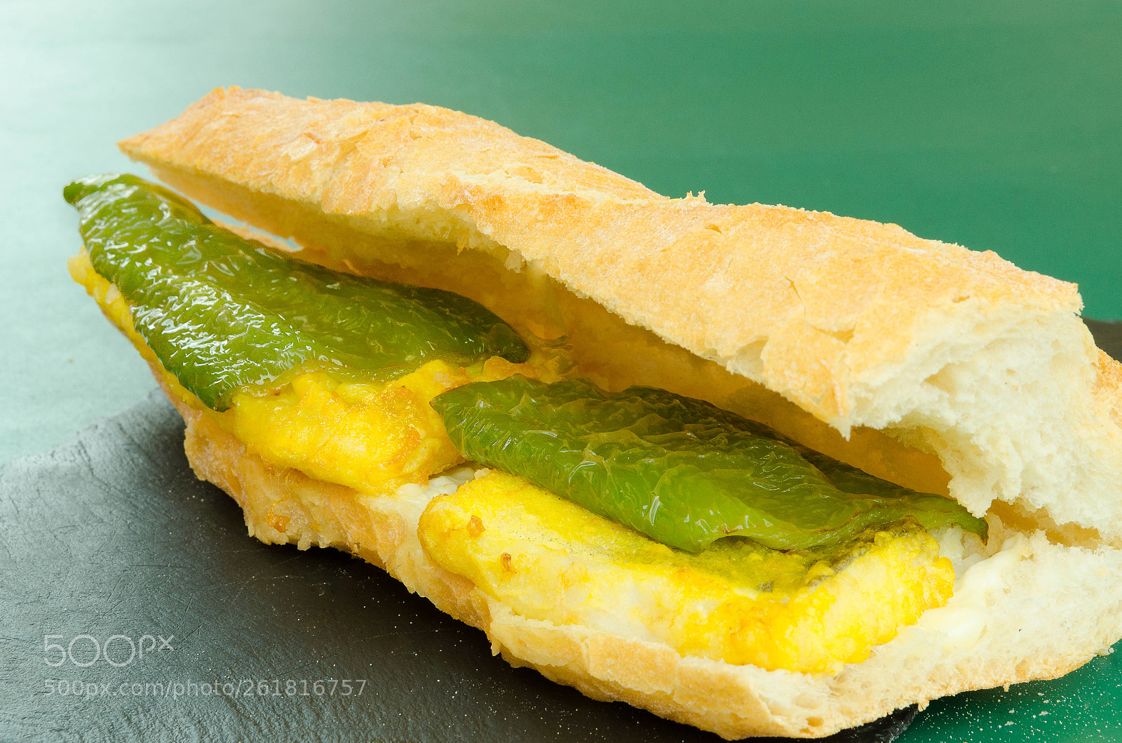 Nikon D5100 sample photo. Cod sandwich with peppers photography