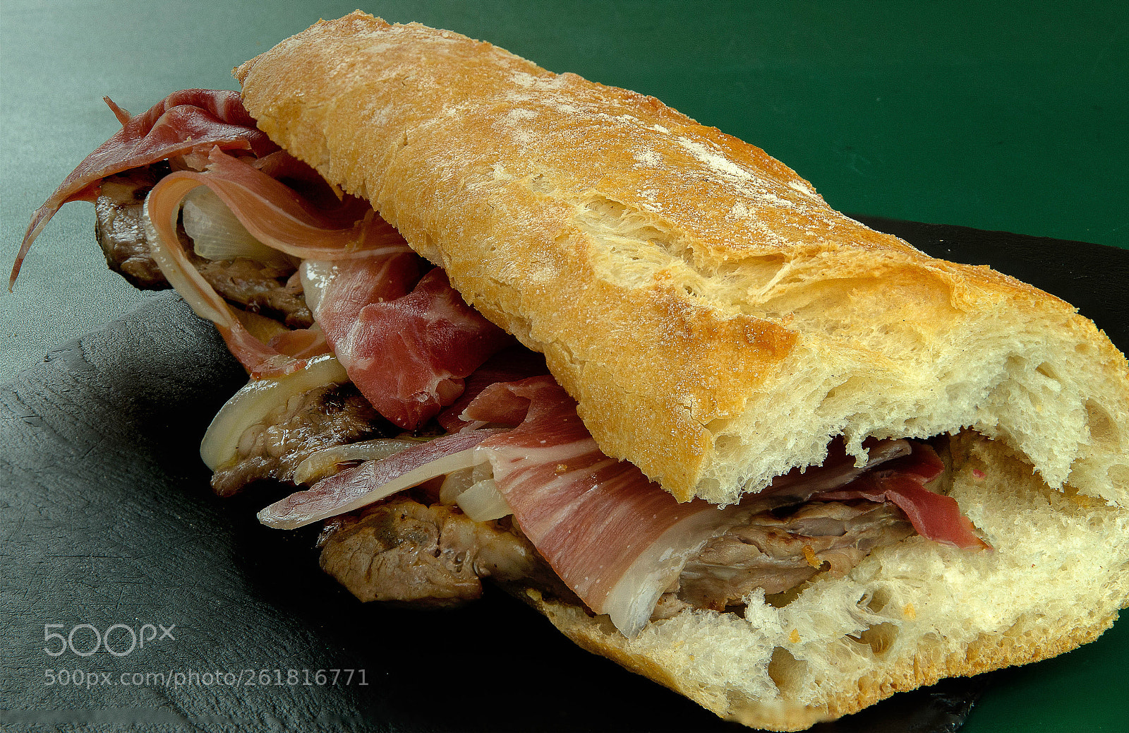 Nikon D5100 sample photo. Loin sandwich with ham photography