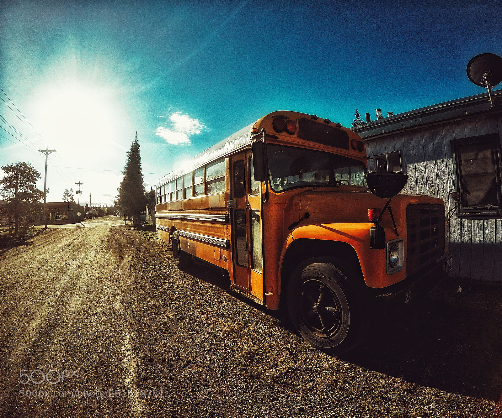 GoPro Hero5 Black sample photo. The yellow school bus photography