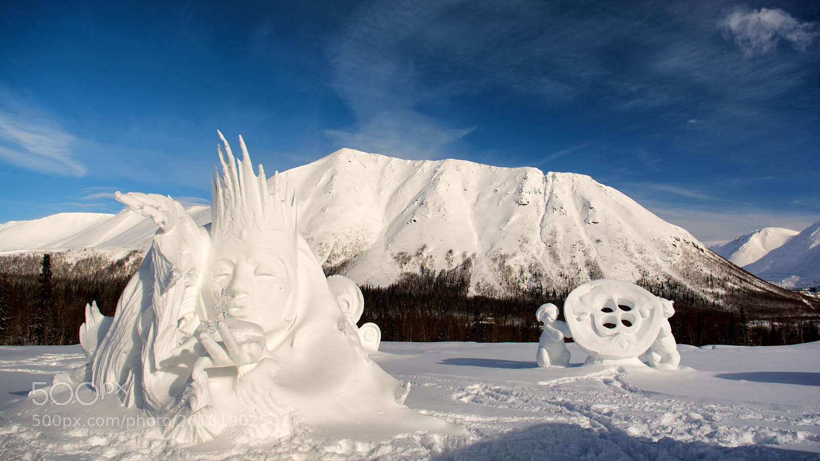 Nikon D7100 sample photo. Ice sculpture and mountain photography