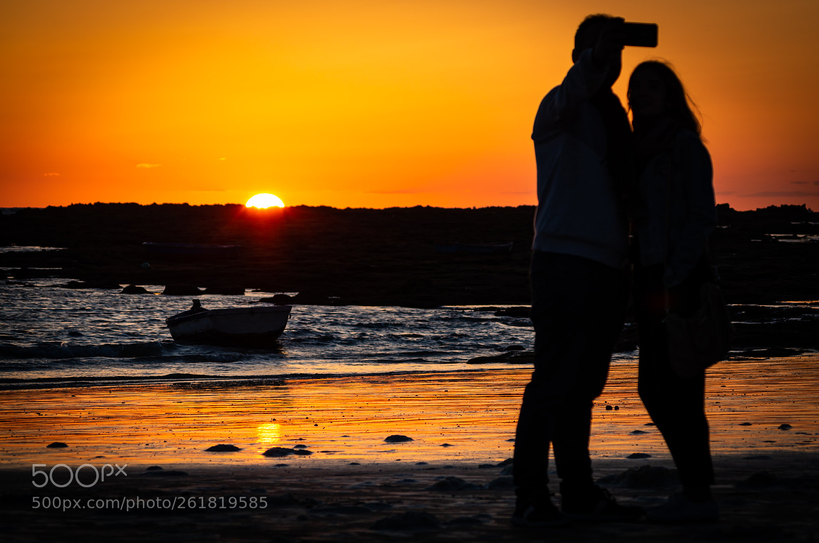 Pentax K-50 sample photo. Selfie at sunset photography