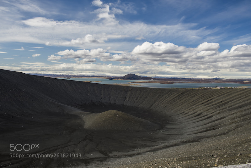 Nikon D610 sample photo. Crater in iceland (hverfjall) photography