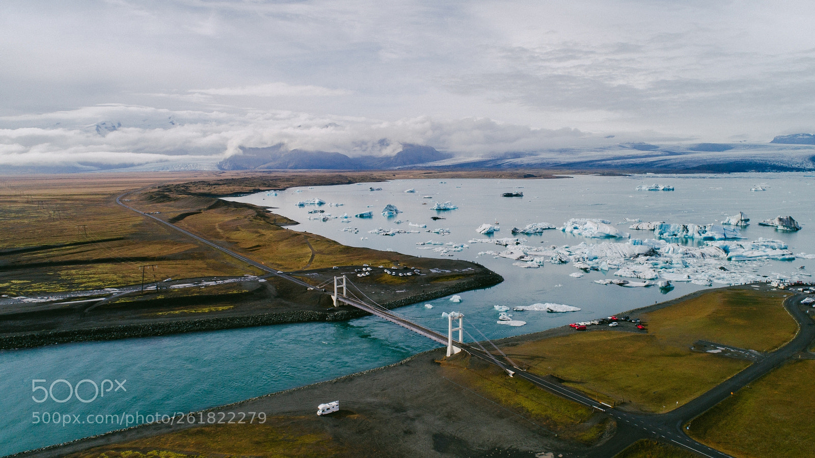 DJI FC6310 sample photo. Ice lagoon photography
