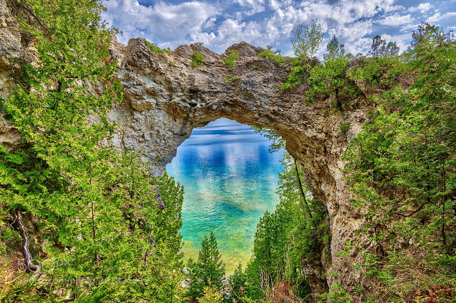 Nikon D850 sample photo. Arch rock photography