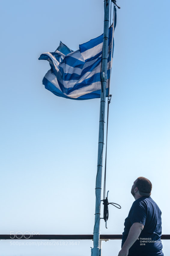 Nikon D700 sample photo. Hellenic flag photography