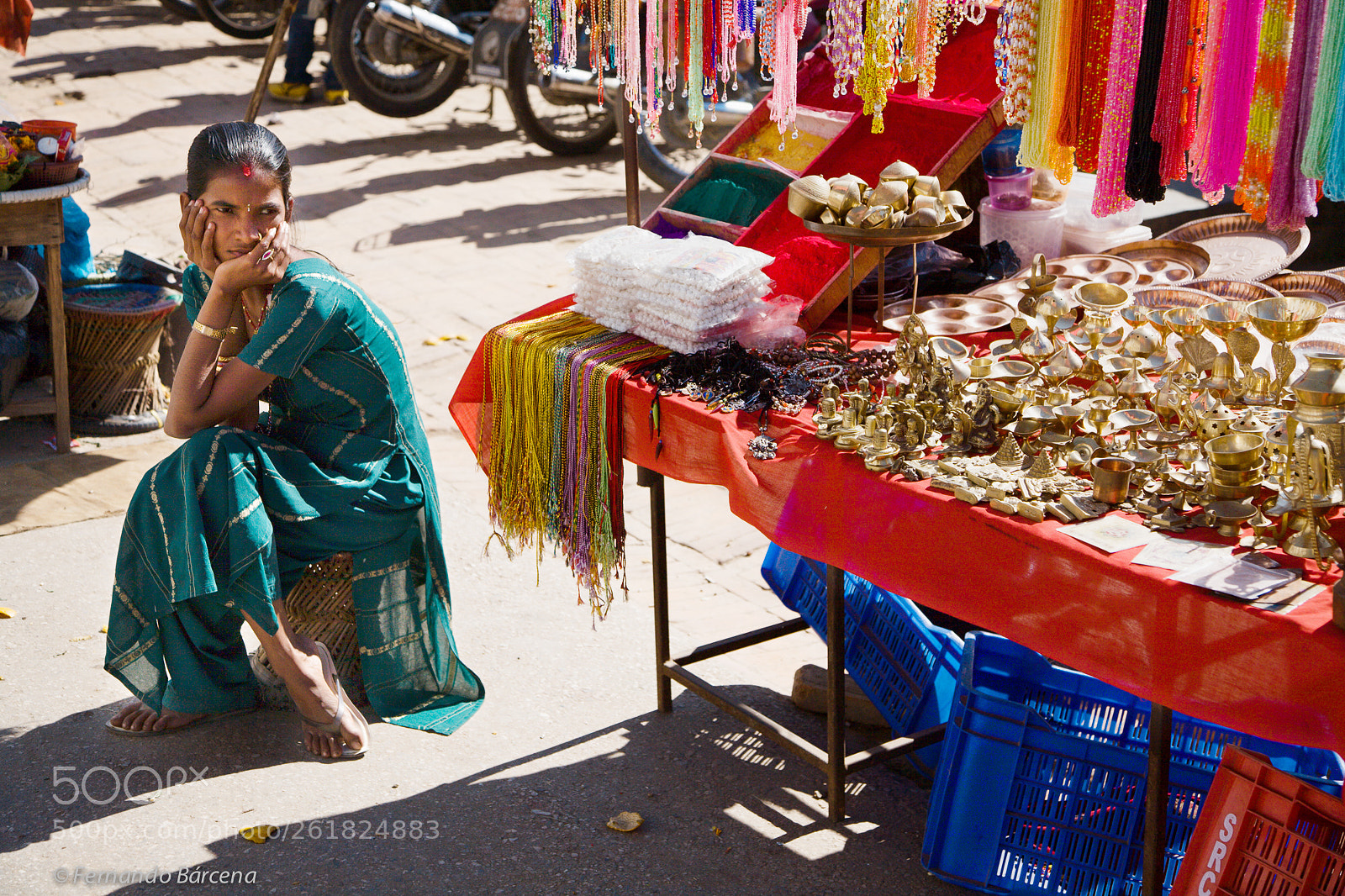 Canon EOS 5D sample photo. Saleswoman. nepal. nov2007. photography