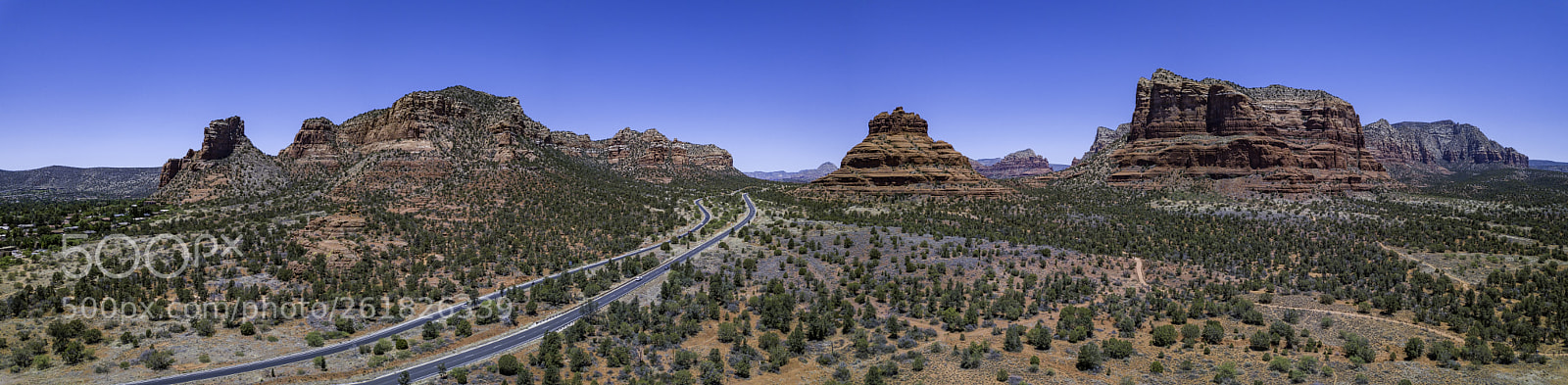 DJI FC220 sample photo. Sedona panoramic photography