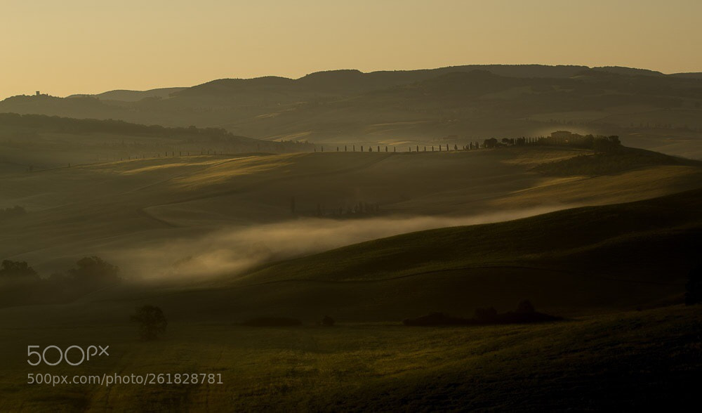Nikon D3100 sample photo. Val d’orcia sunrise  photography