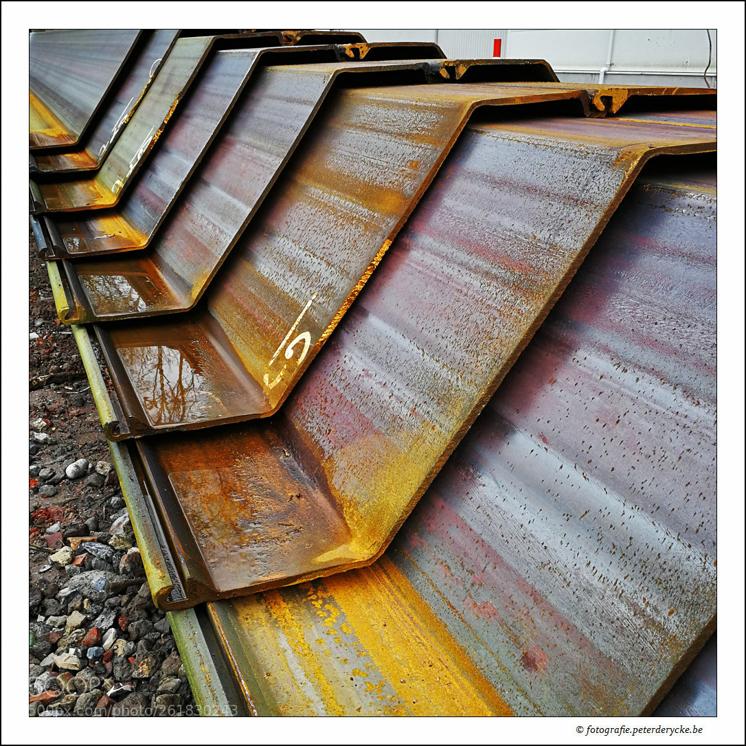 HUAWEI P10 sample photo. Coloured steel photography