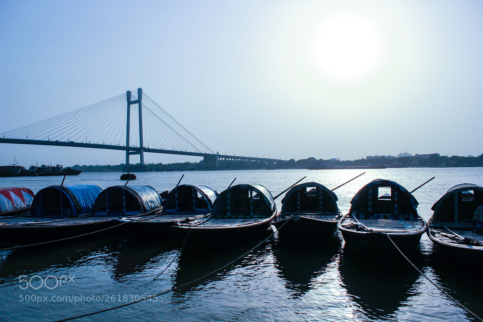 Canon EOS 550D (EOS Rebel T2i / EOS Kiss X4) sample photo. Second hooghly bridge kolkata photography