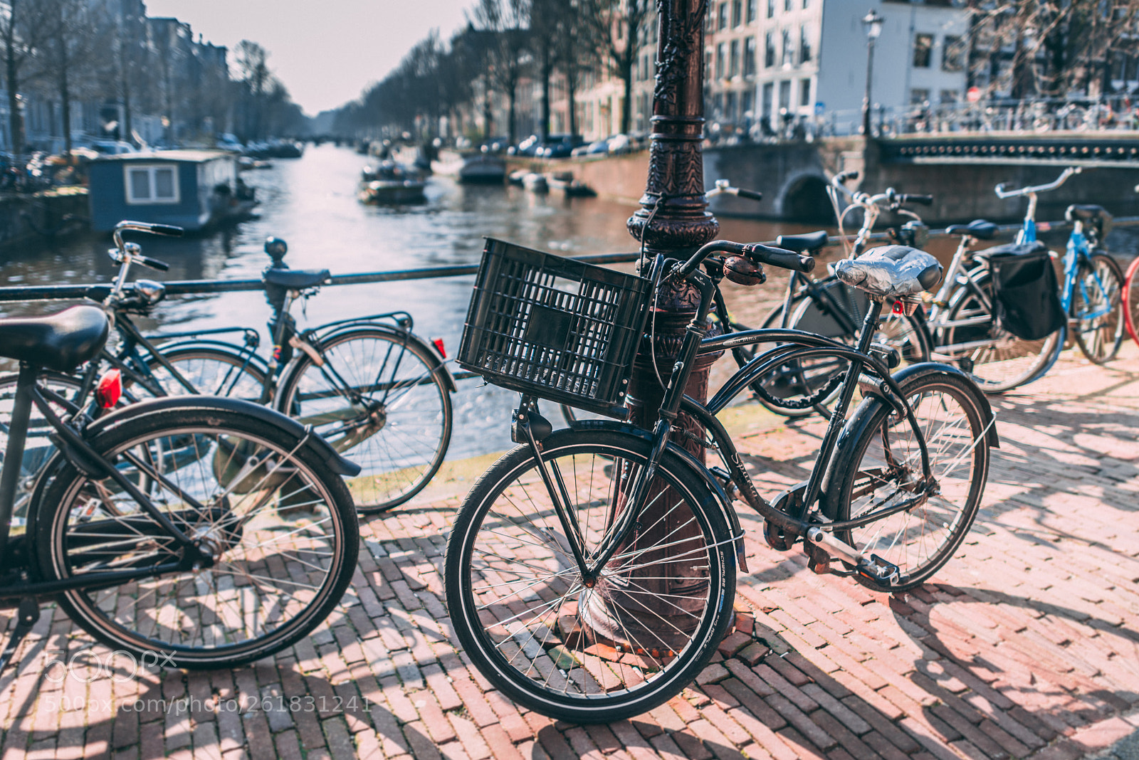 Nikon D810 sample photo. Bikes and canals photography