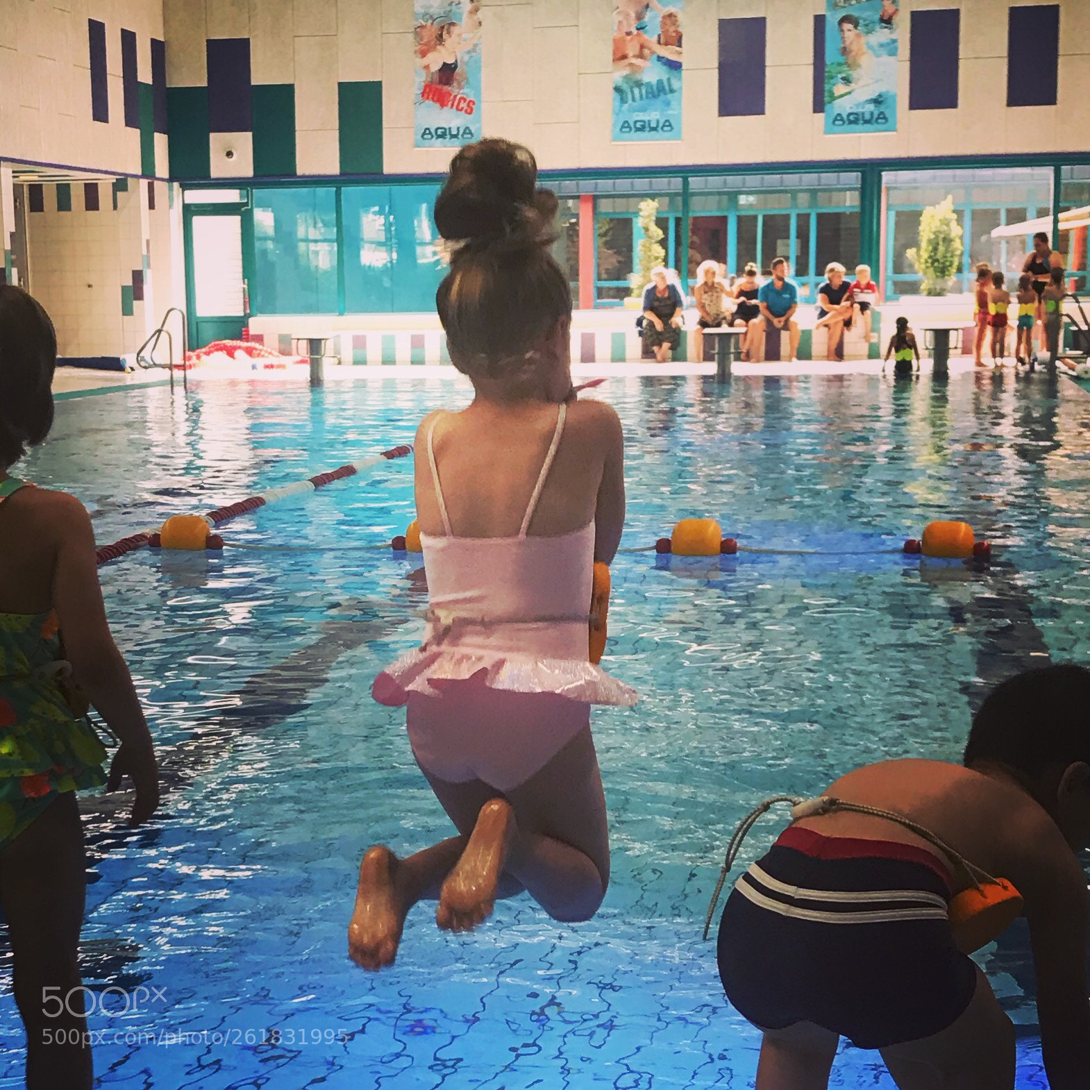 Apple iPhone 7 sample photo. Jumping in the pool! photography