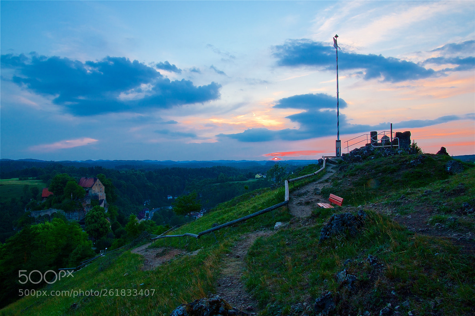 Pentax K-3 II sample photo. Dusk in pottenstein photography