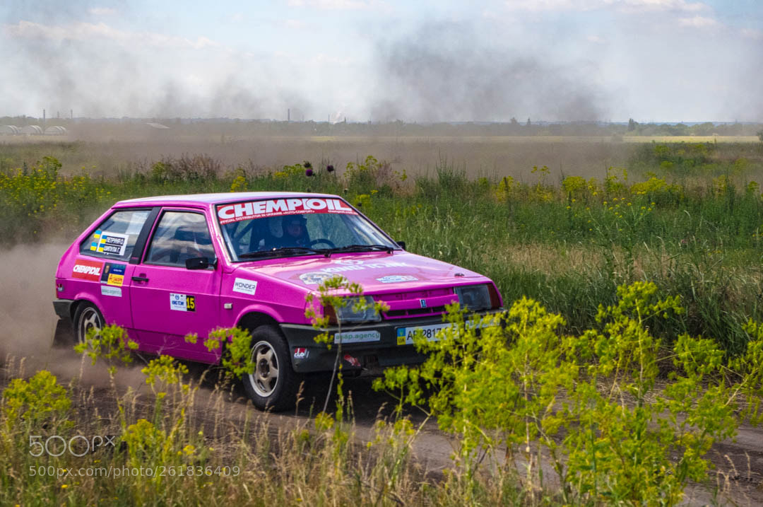 Pentax K-x sample photo. Rally photography