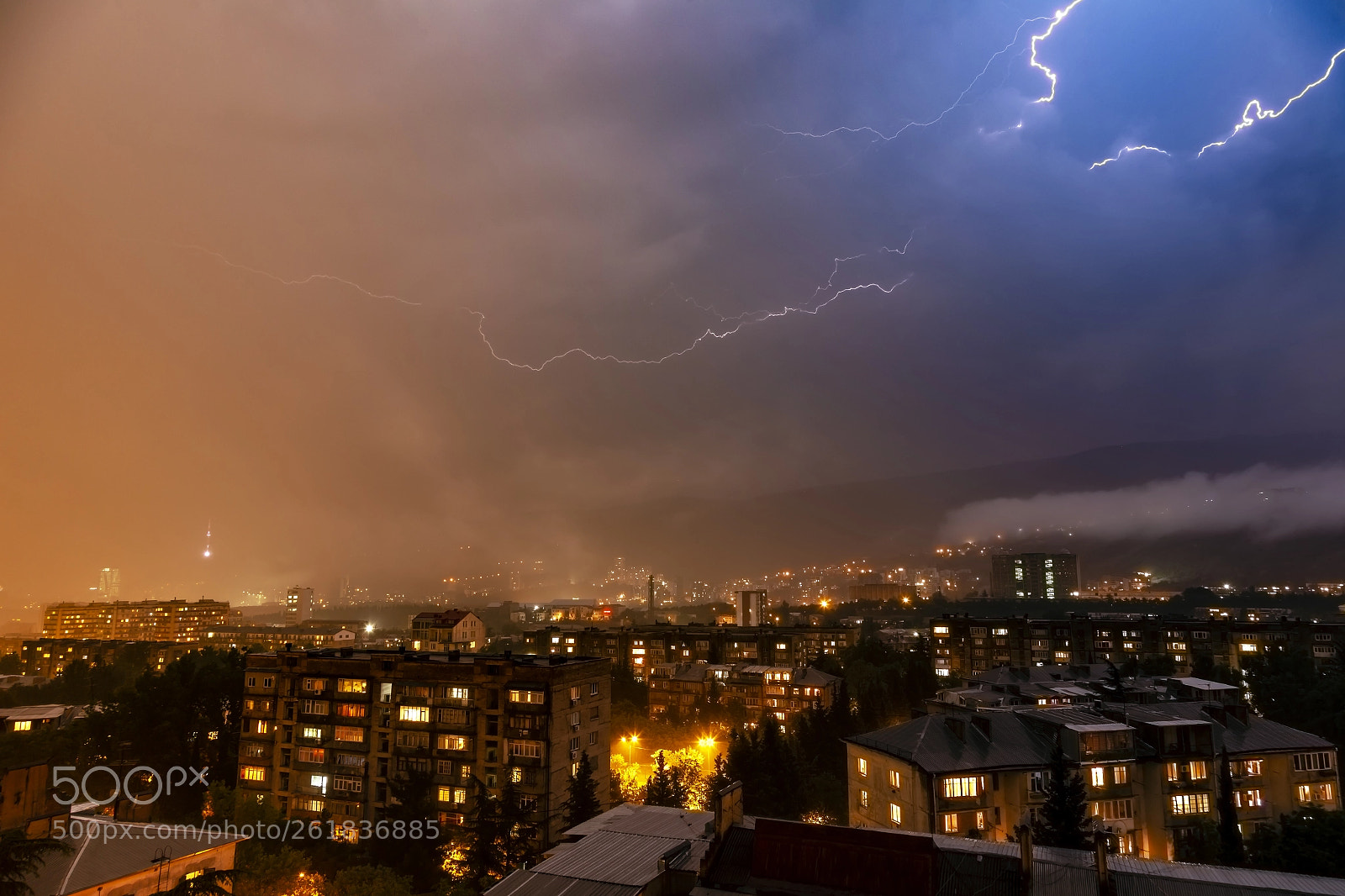 Canon EOS 6D sample photo. Rainy day and thunder photography