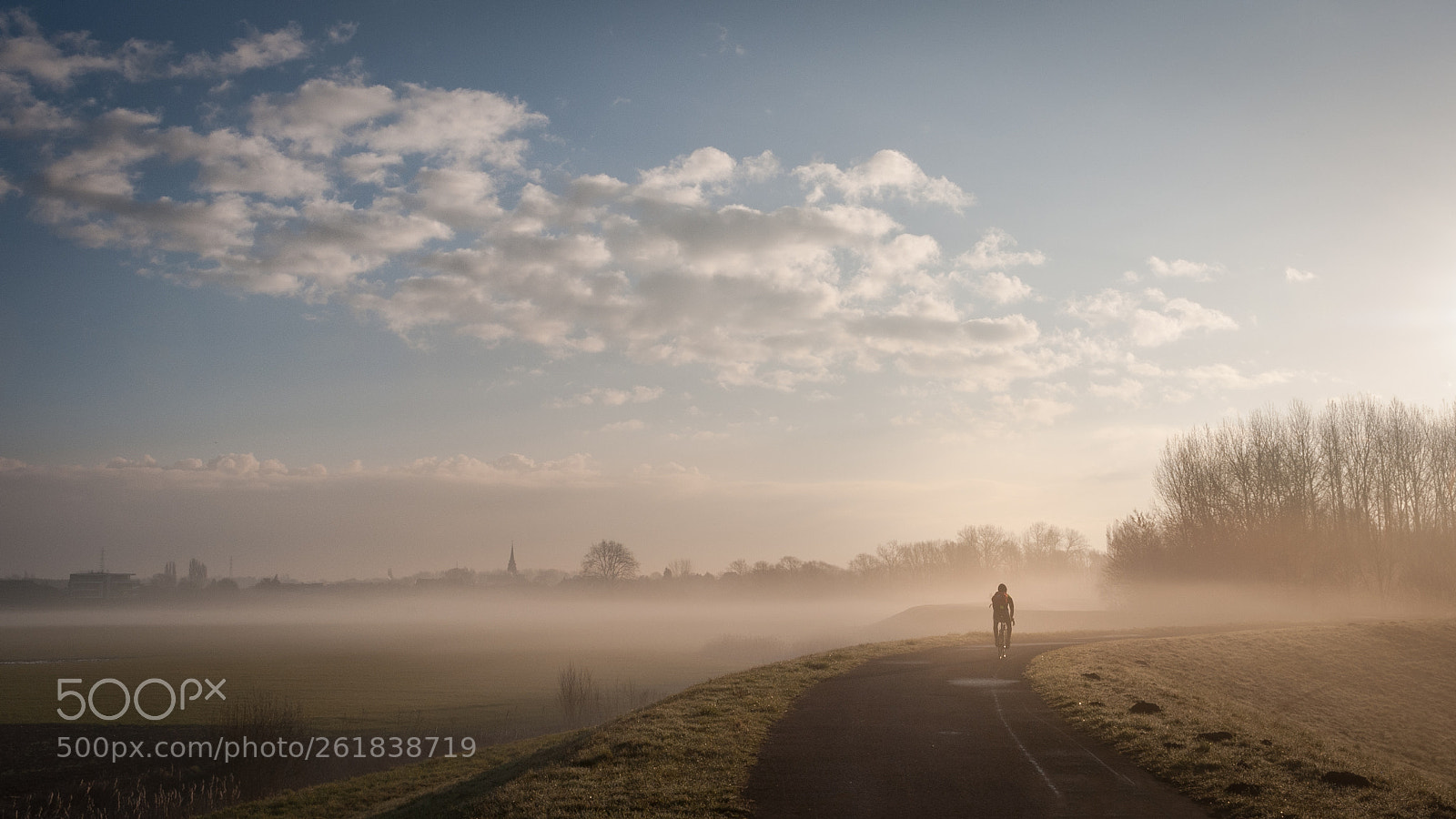 Nikon D60 sample photo. Lonely biker on a photography