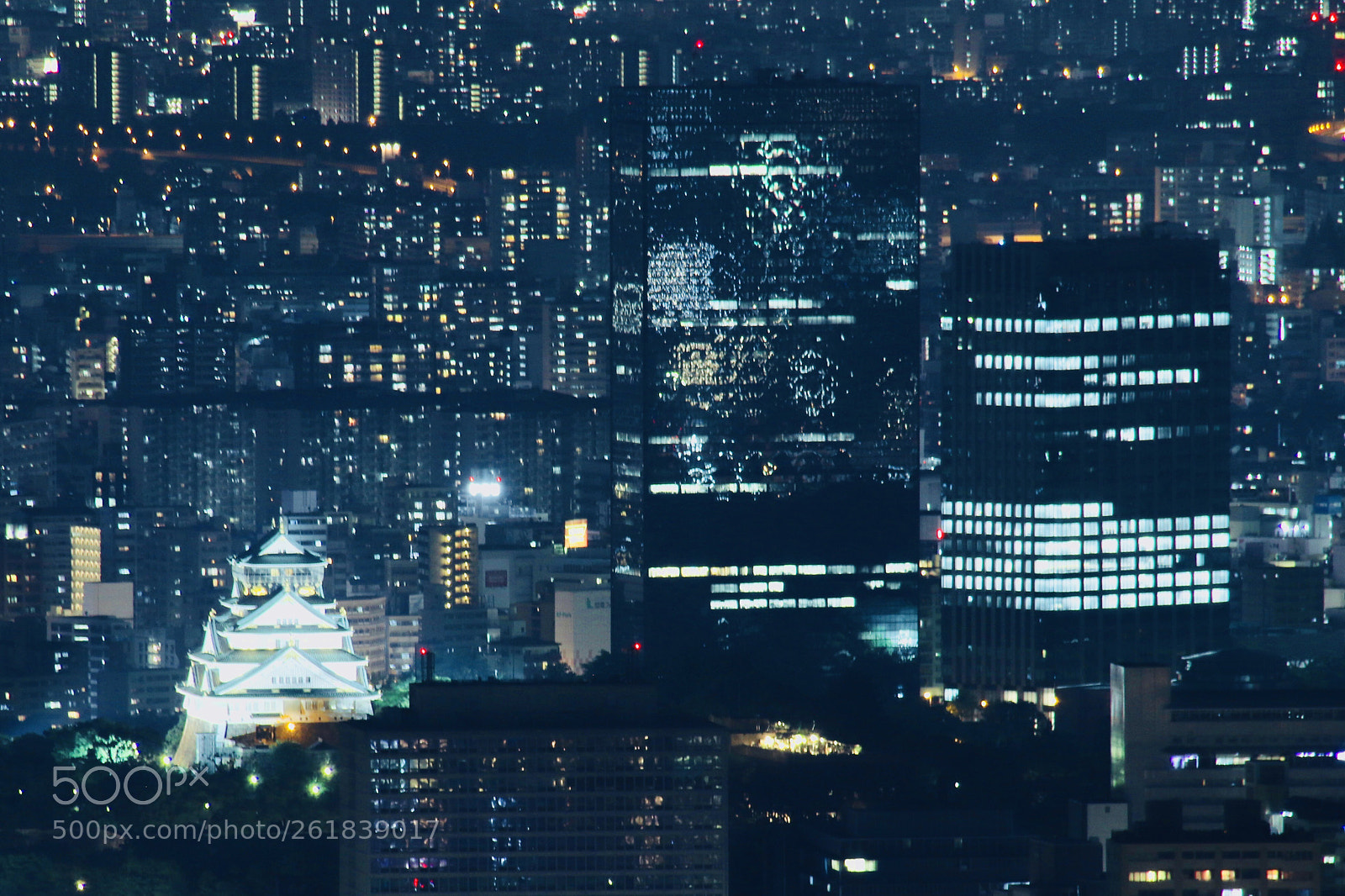 Canon EOS 200D (EOS Rebel SL2 / EOS Kiss X9) sample photo. Osaka castle from observatory photography