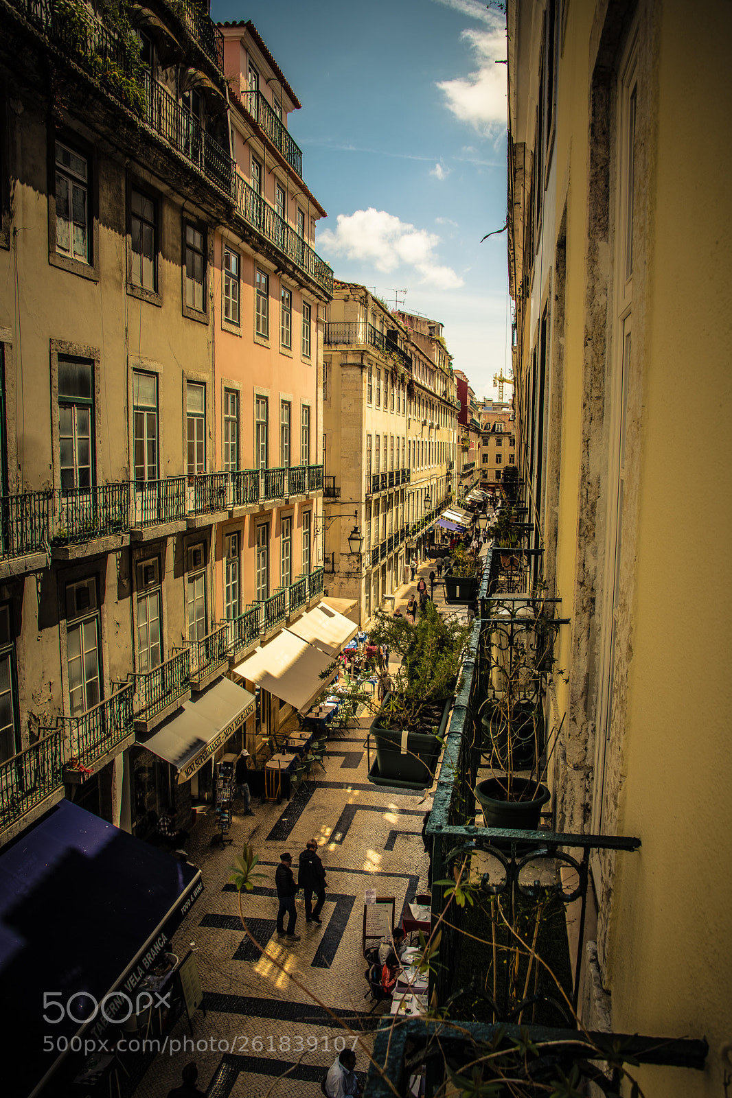 Nikon D850 sample photo. Narrow coblestone street photography