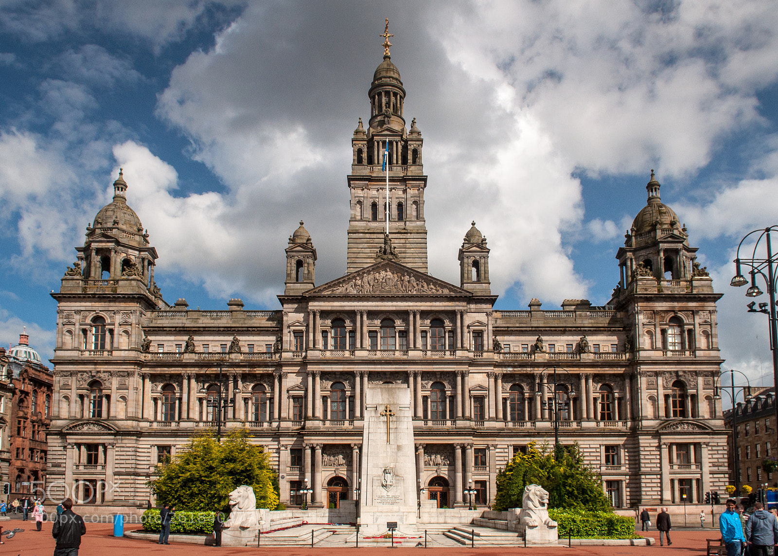 Nikon D90 sample photo. Glasgow city chambers and photography