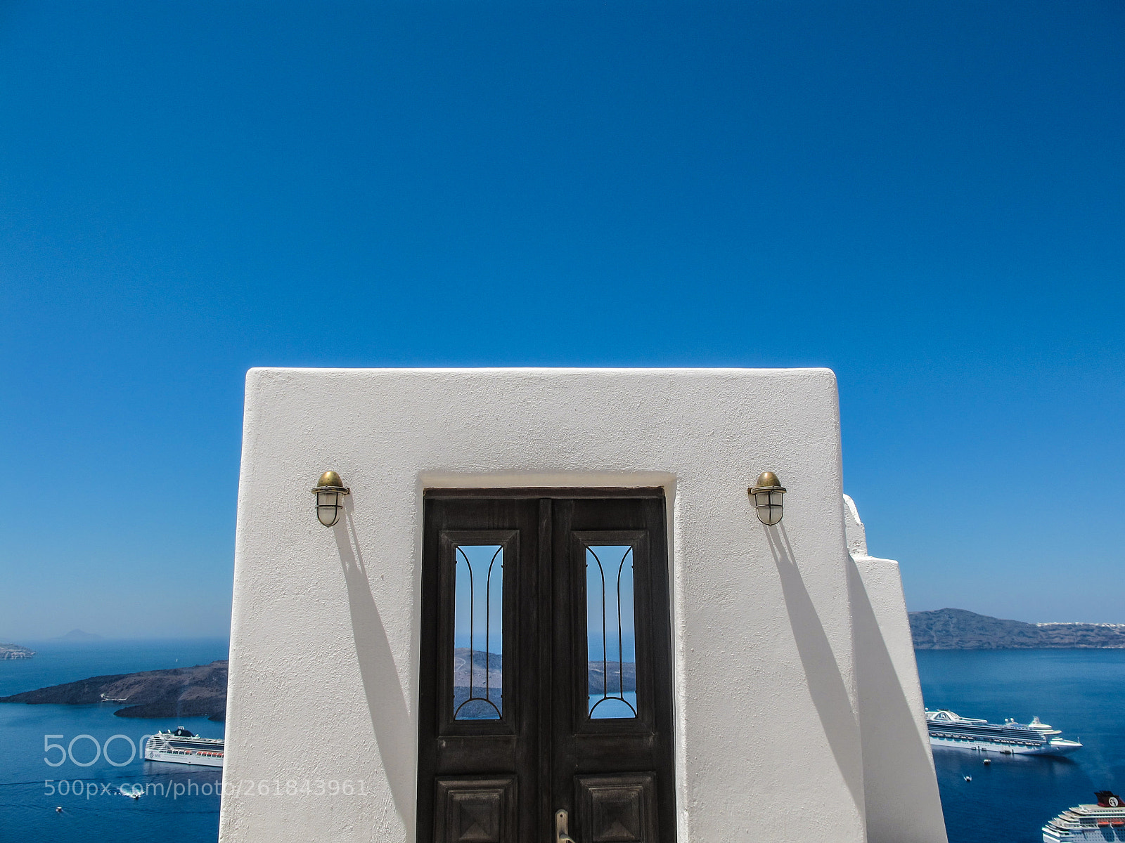 Canon PowerShot G11 sample photo. Santorini door photography