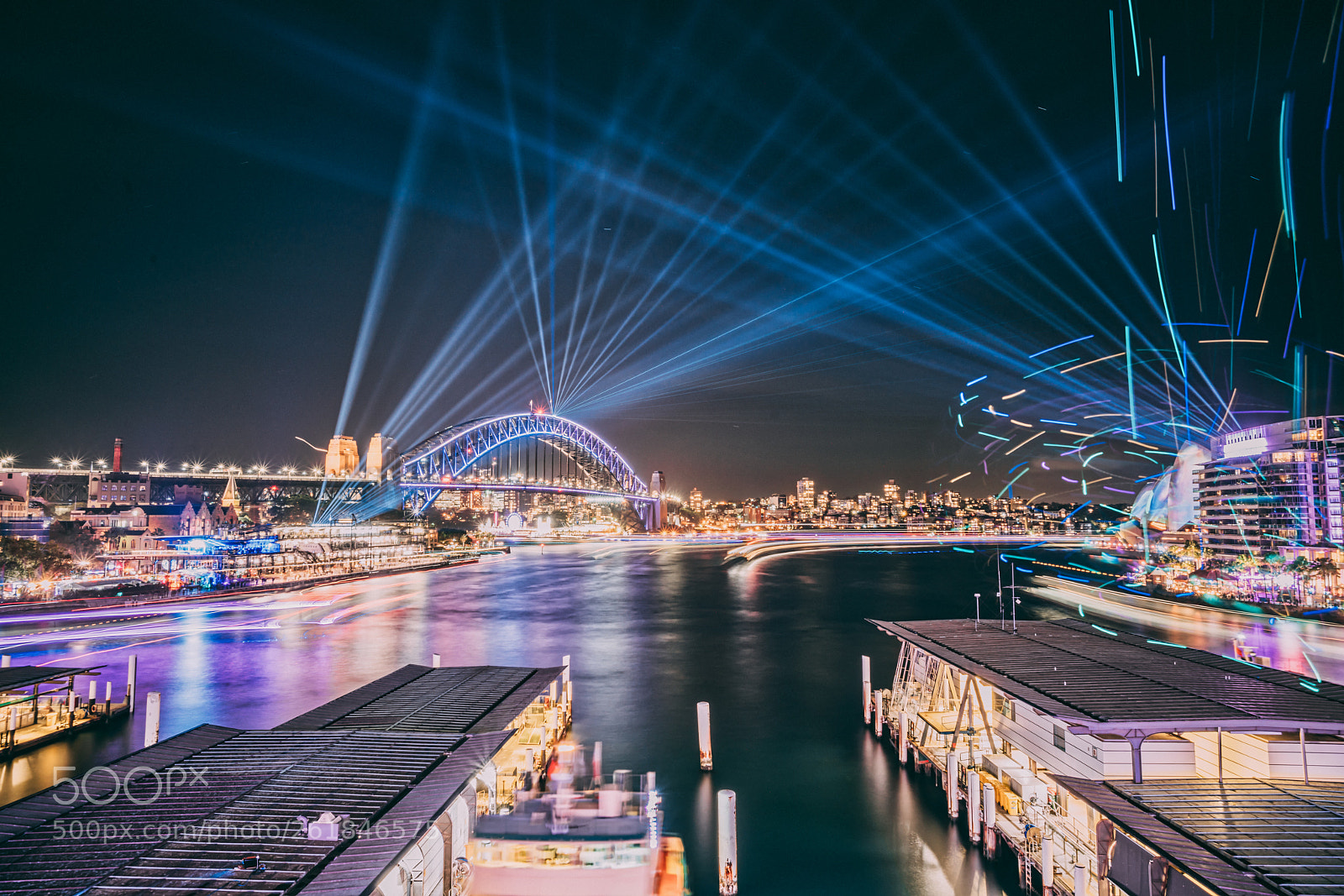 Sony a7R III sample photo. Sydney vivid festival photography