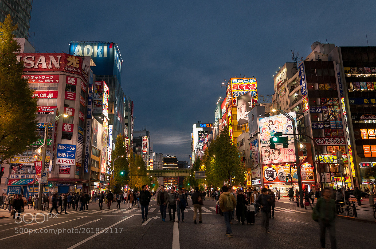 Nikon D90 sample photo. Akihabara at sunset photography