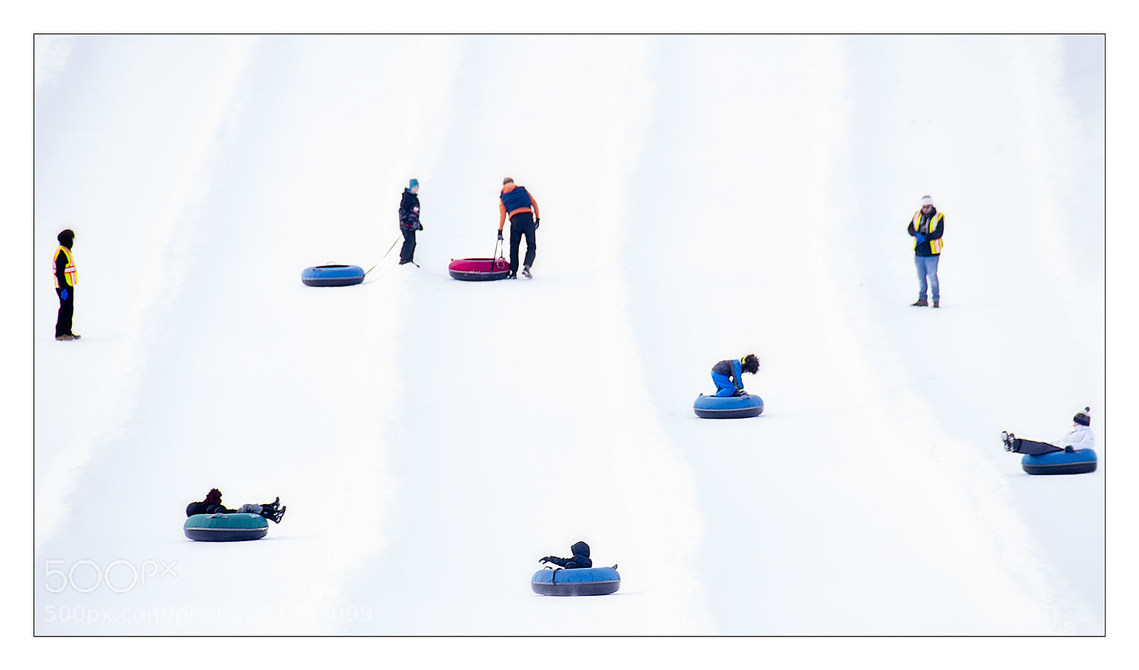 Nikon D810 sample photo. Snow tubing photography