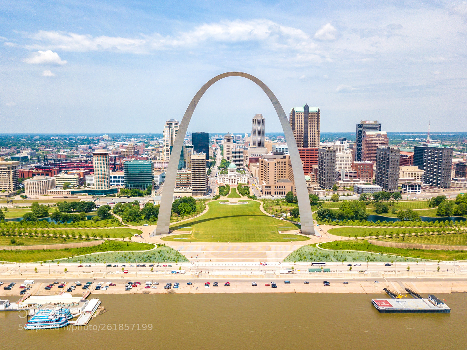 DJI FC220 sample photo. Gateway arch @ st louis photography
