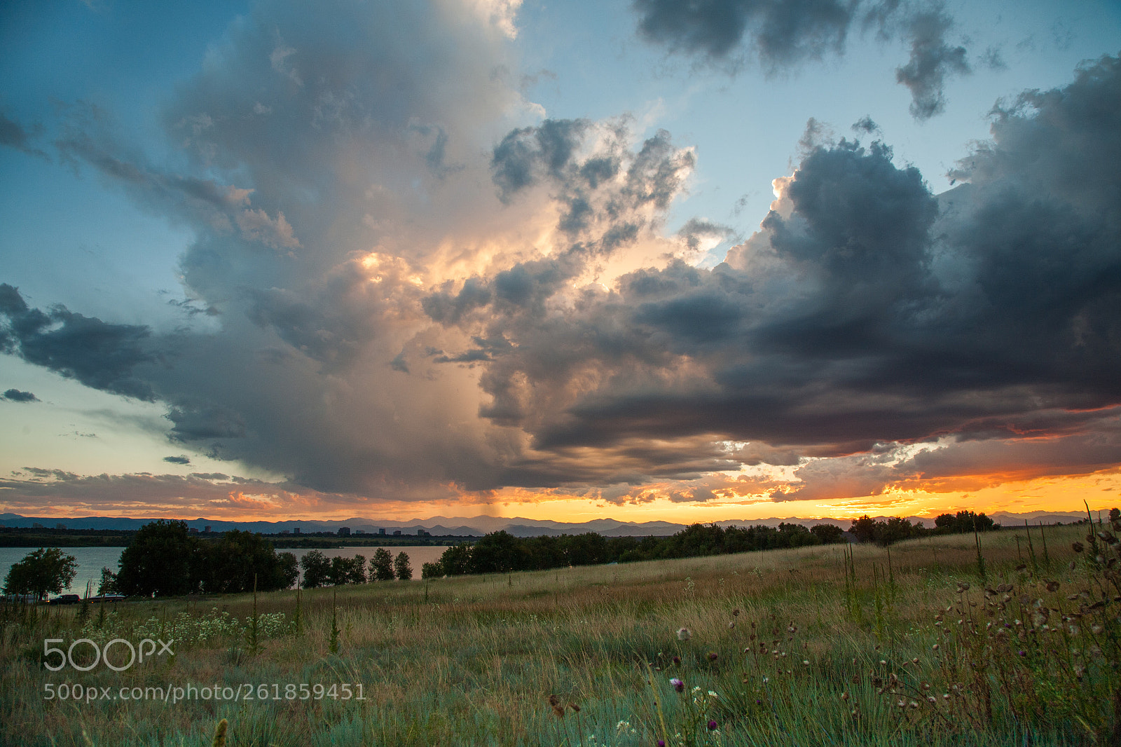 Canon EOS 5D sample photo. Sunset over the park photography