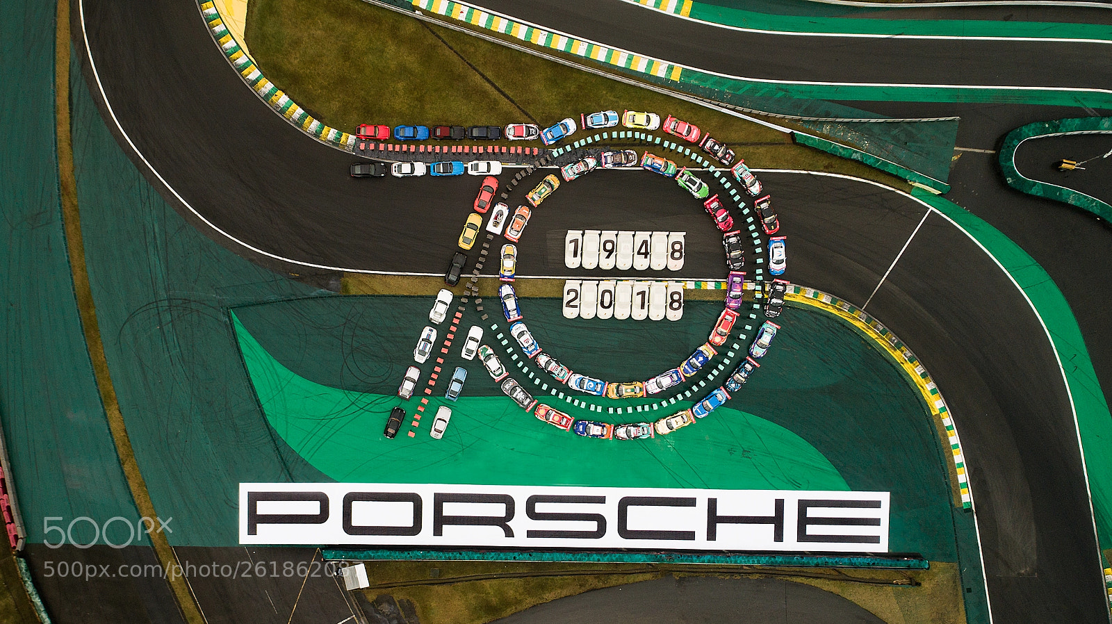 DJI FC6310 sample photo. Porsche 70 years with 70 cars. photography