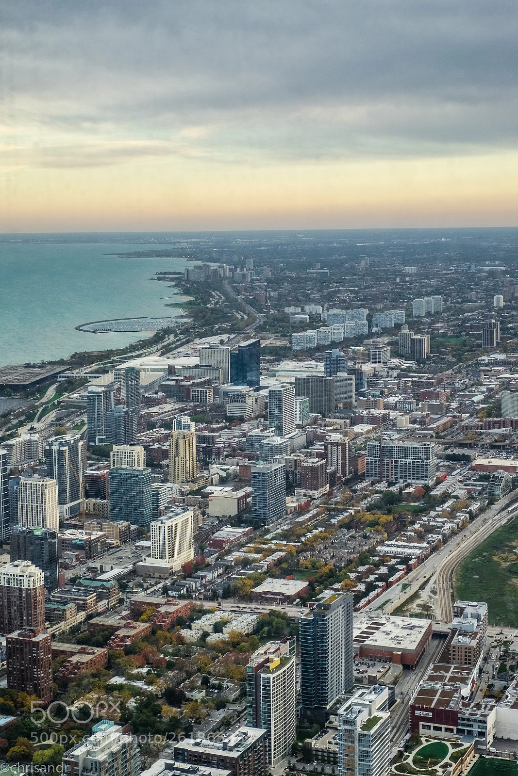 Fujifilm X-T1 sample photo. Golden hour-chicago from sears photography