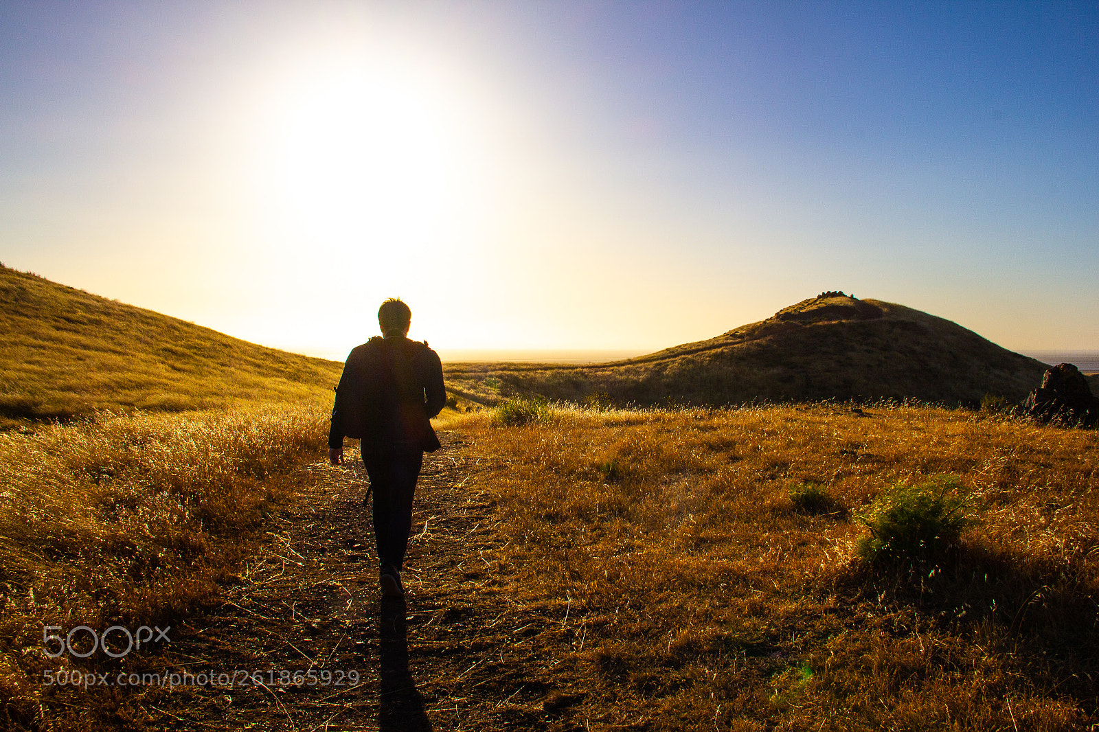 Canon EOS 60D sample photo. Man walking into sunset photography