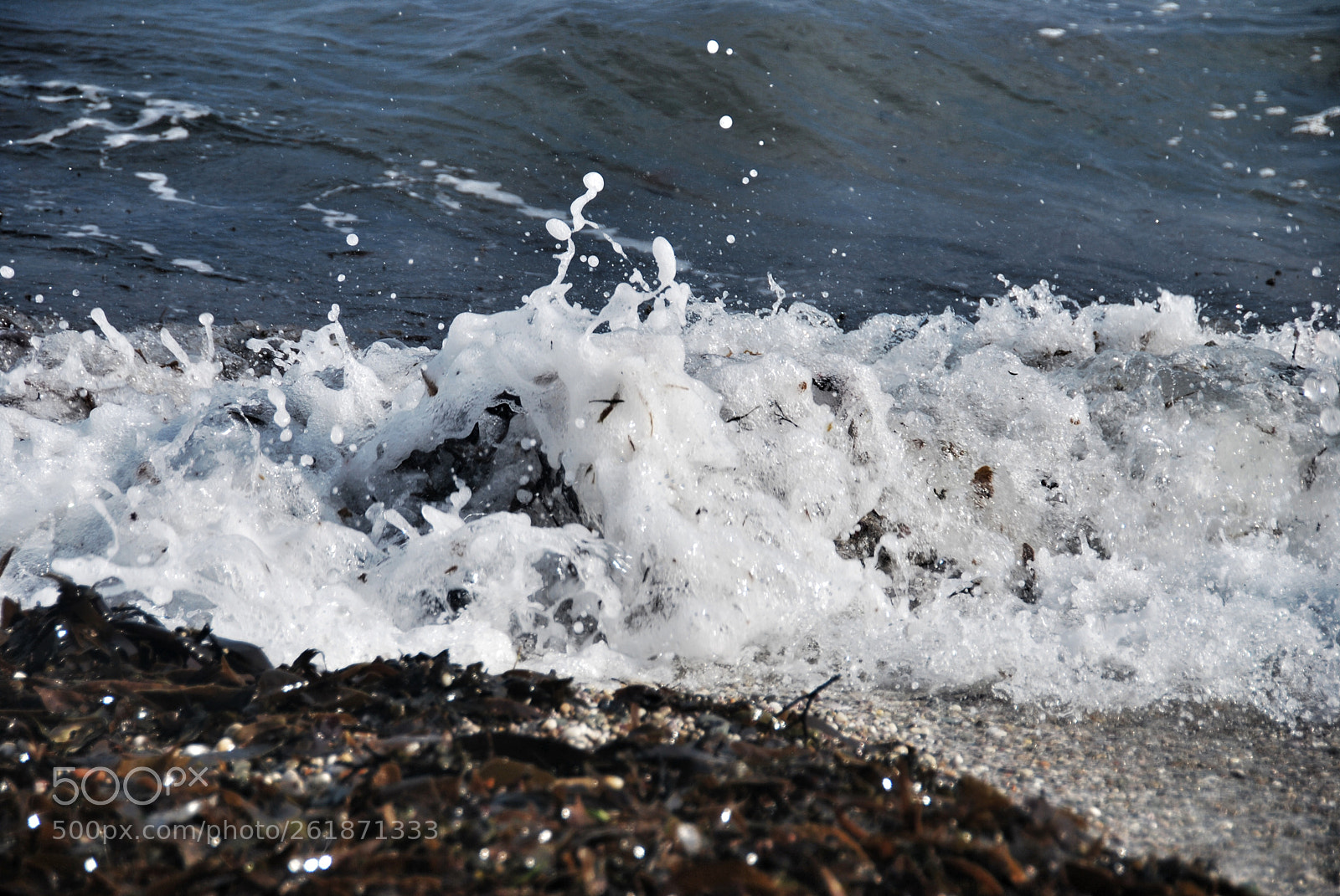 Nikon D60 sample photo. Foaming surf photography