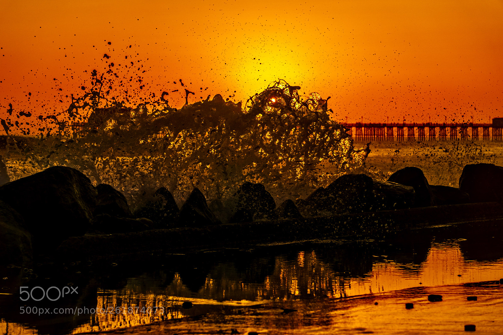 Sony a6000 sample photo. High surf at oceanside photography