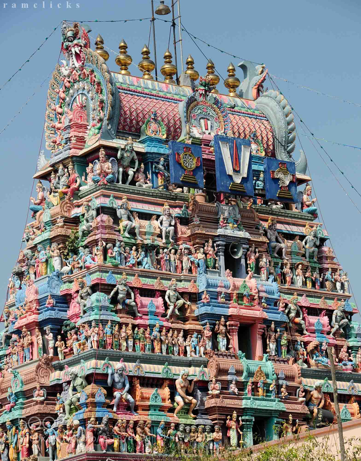 Nikon D5000 sample photo. Parthasarathy temple photography