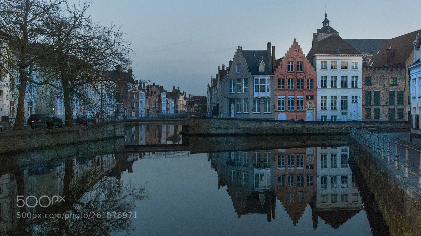 Nikon D80 sample photo. Blue hour in bruges photography