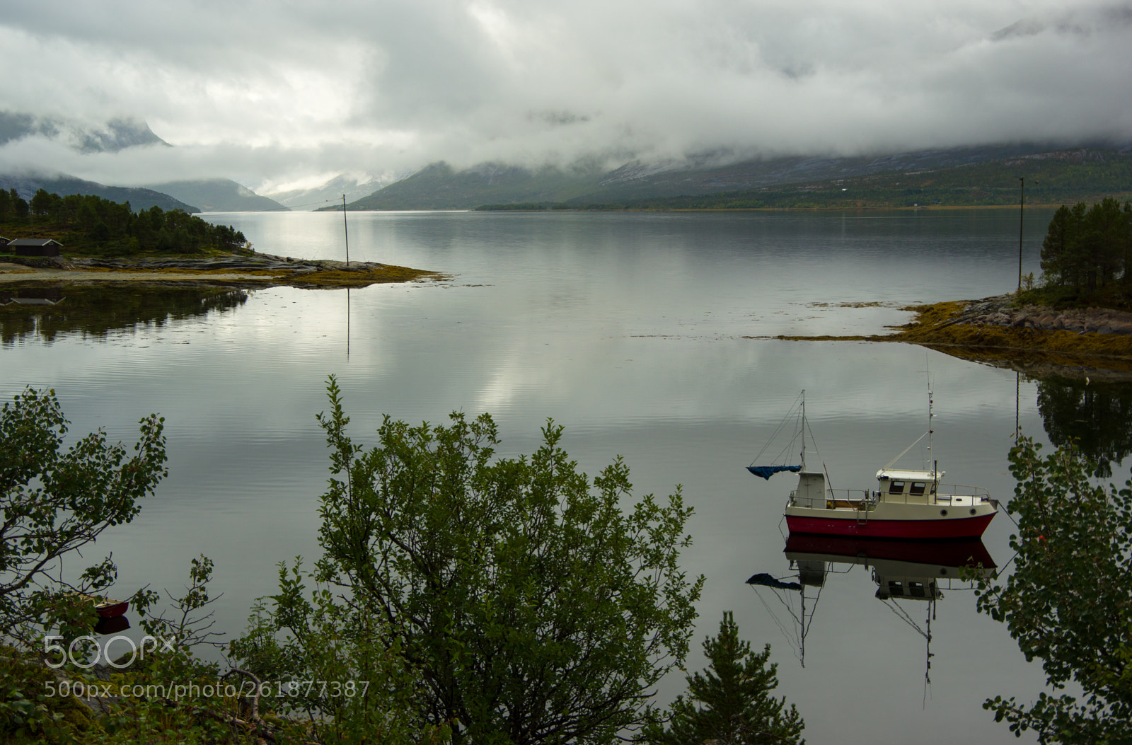 Pentax K-3 II sample photo. Mystic fjord with boat photography
