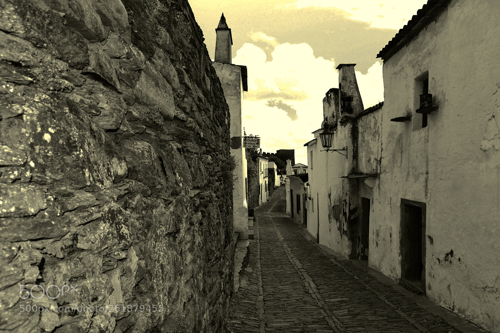 Nikon D3100 sample photo. Monsaraz. b/n photography