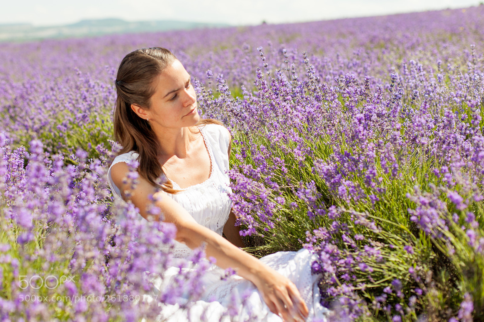 Canon EOS 5D Mark II sample photo. The girl in lavender photography