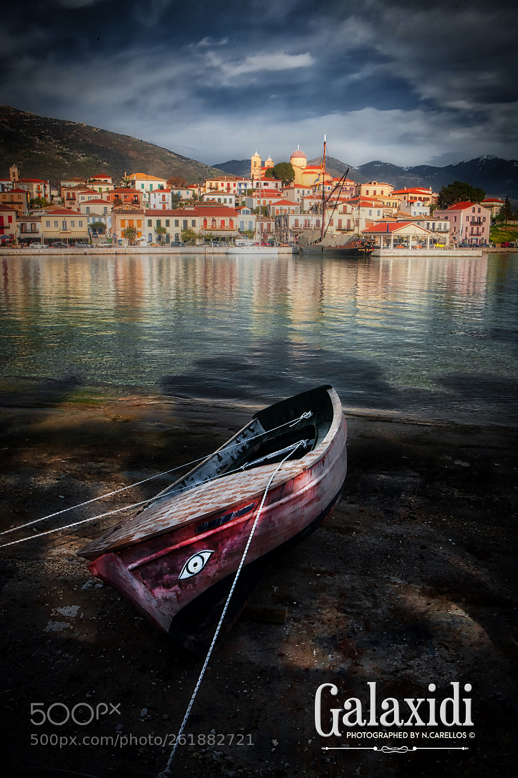 Canon EOS 5D sample photo. Galaxidi port, greece photography