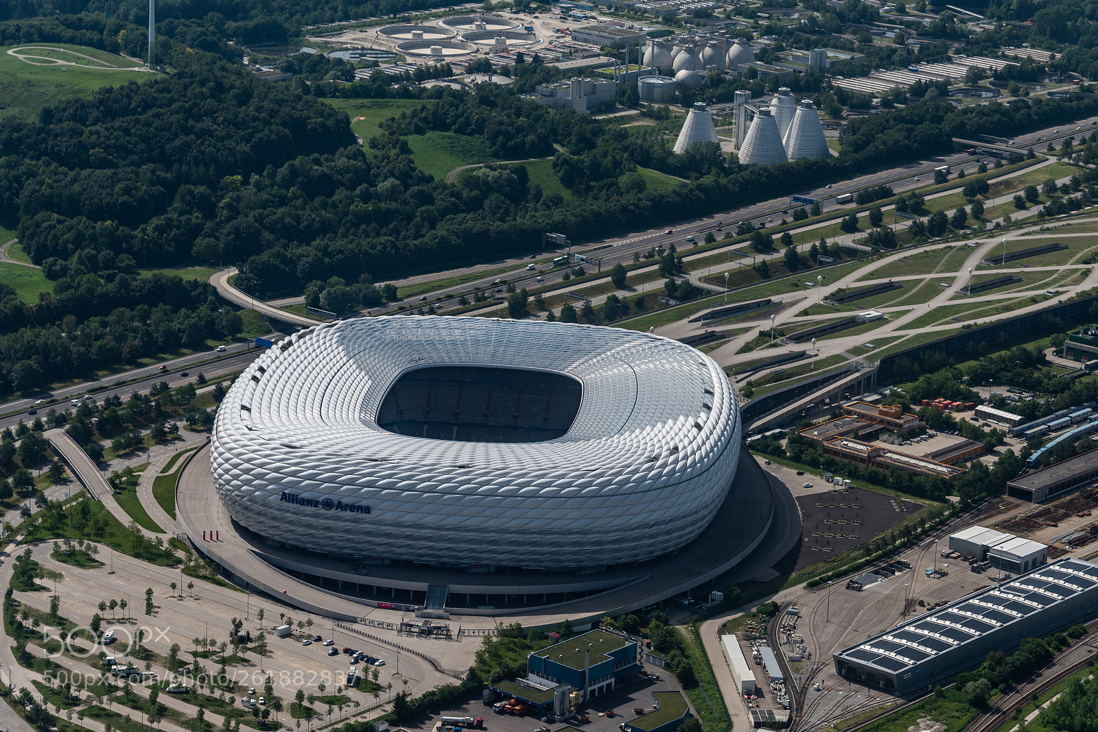 Nikon D810 sample photo. Allianz arena : munich : germany photography