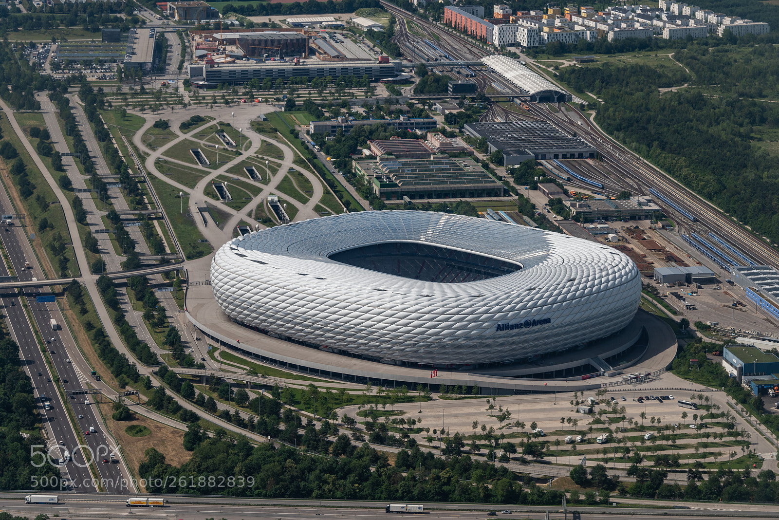 Nikon D810 sample photo. Allianz arena : munich : germany photography