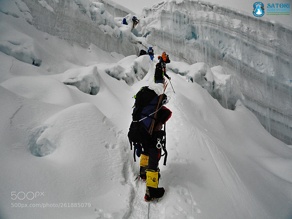 Sony Cyber-shot DSC-H55 sample photo. Manaslu expedition photography