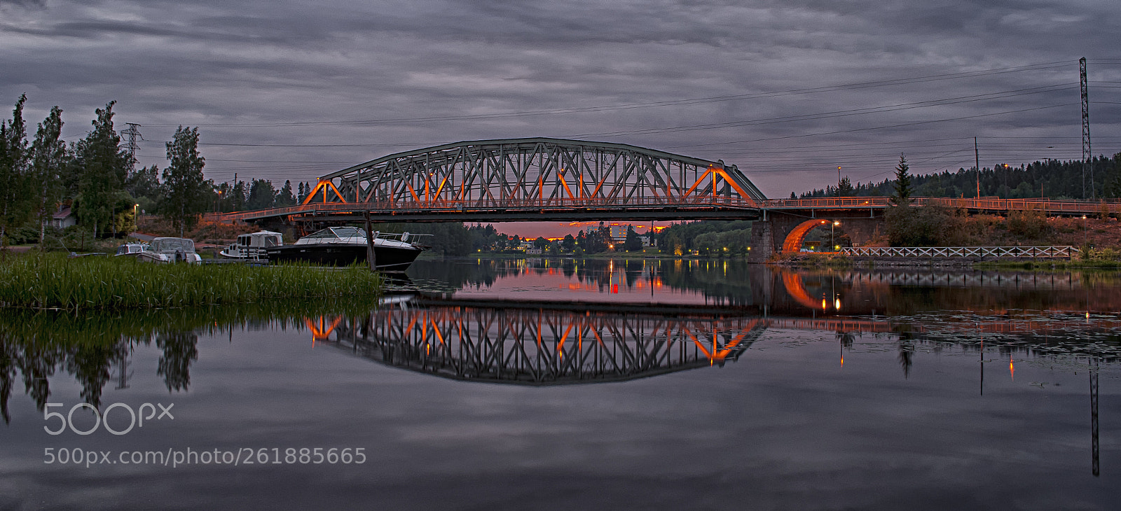 Nikon D3000 sample photo. Hämeenlinna railway bridge photography