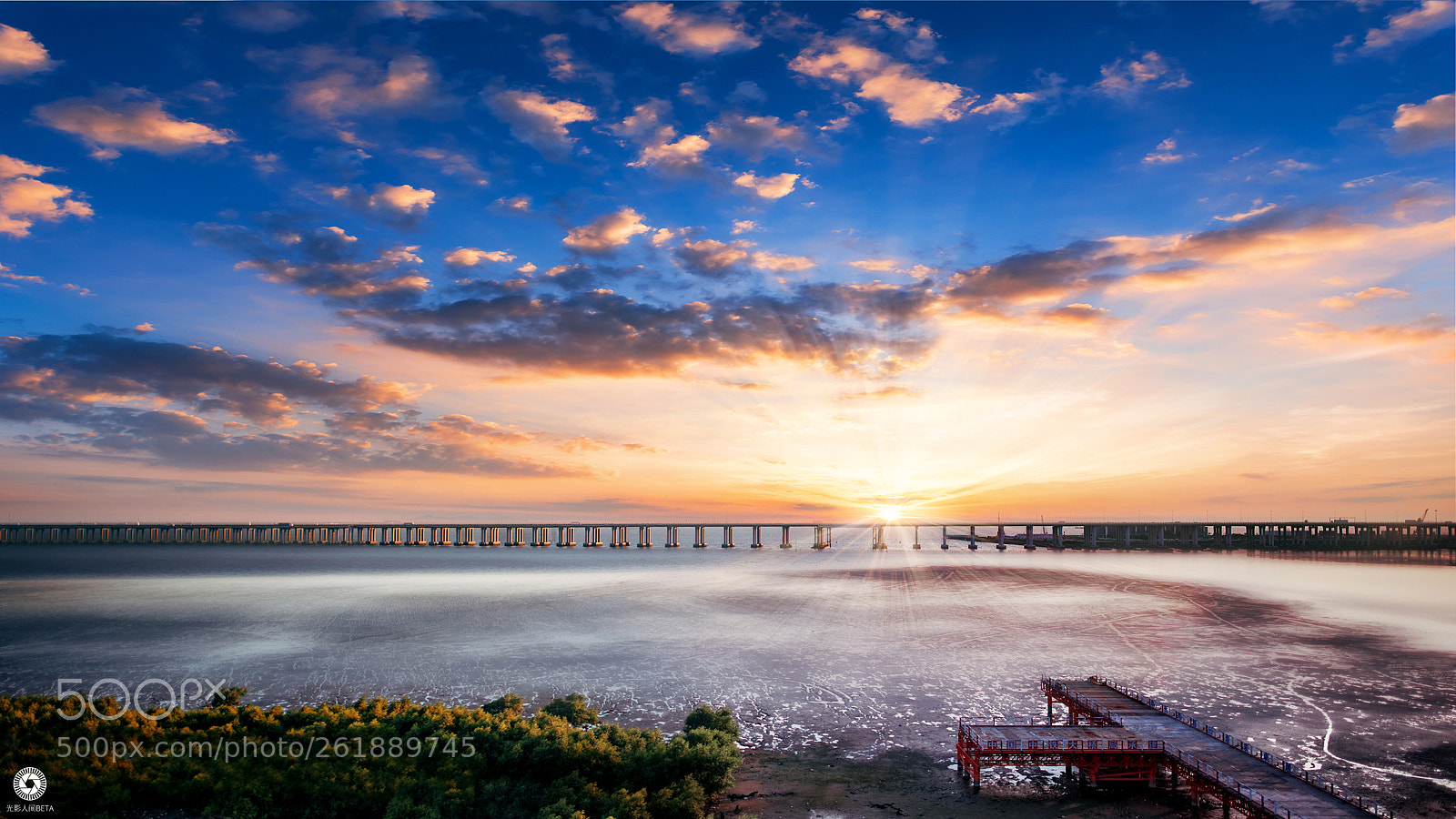 Nikon D750 sample photo. 深圳地铁沿线黄昏日落唯美海景 photography