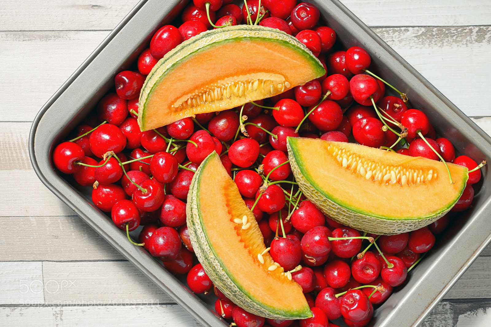 Nikon D610 sample photo. Honeydew melon and cherry photography