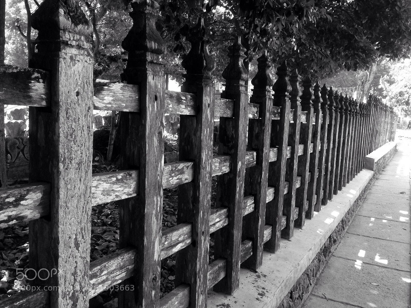 Apple iPhone 5 sample photo. Fencing wood photography