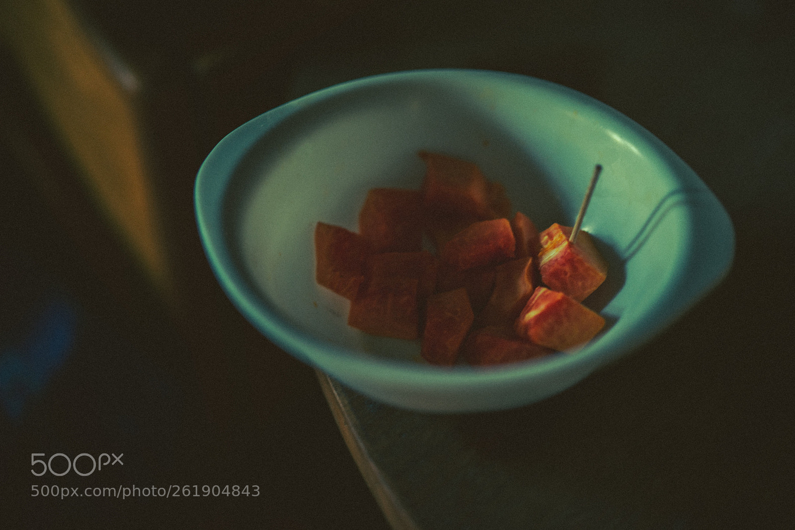 Sony a7 II sample photo. Papaya in bowl photography