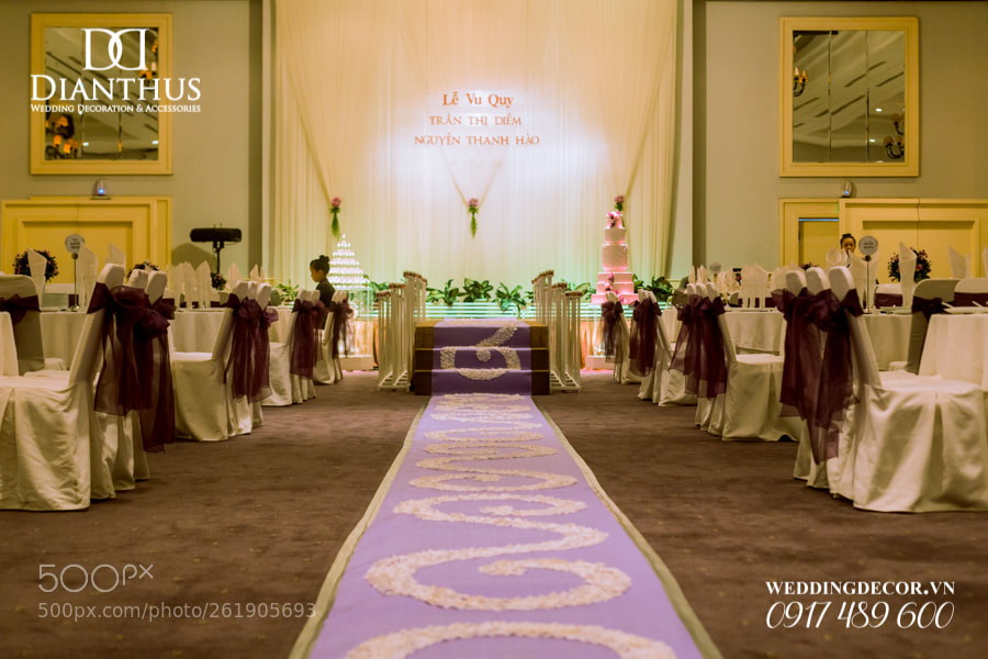 Canon EOS 6D sample photo. Trang tri tiec cuoi photography